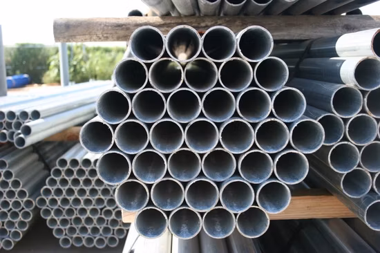 Meilleure vente Q235/2 pouces/BS1387/ERW/galvanisé/ASTM/rond/filetage/rainuré/peint/tuyau en acier pré-galvanisé