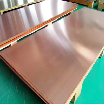 Laiton poli en cuivre de largeur 100 mm d'épaisseur AISI C10800 0,8 mm